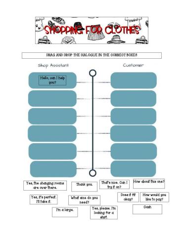 Shopping for clothes