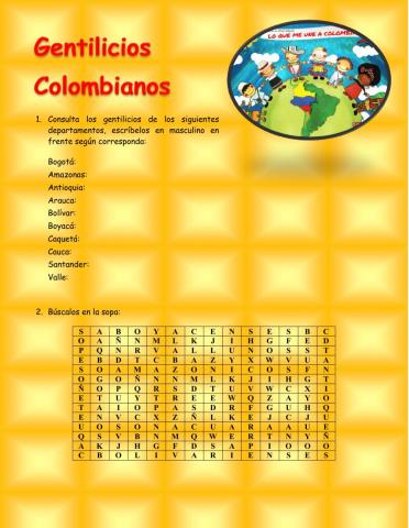 Gentilicios colombianos