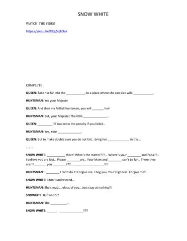 Snow White and the huntsman