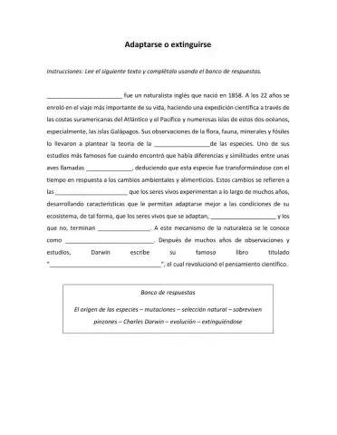 Adaptarse o extinguirse