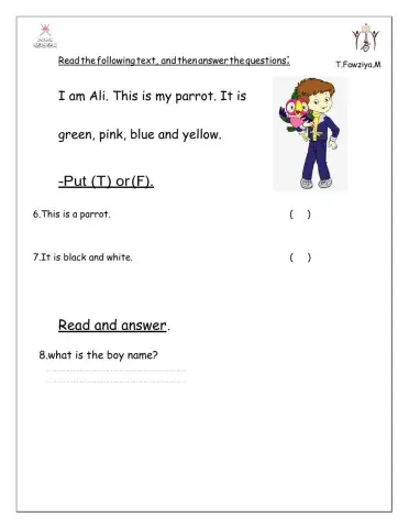 Reading comprehension