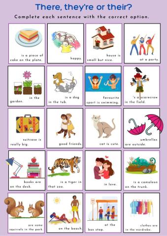 There, they're or their?