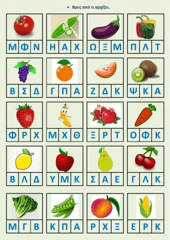 Βρες από ποια φωνή αρχίζουν.