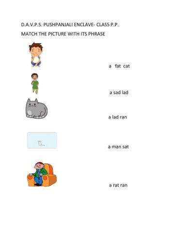 A vowel phrase matchup