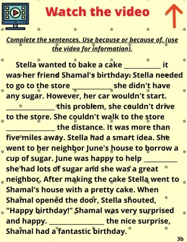 Grammar: Because vs Because of