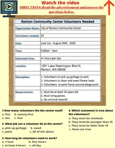 Reading: A Community Announcement