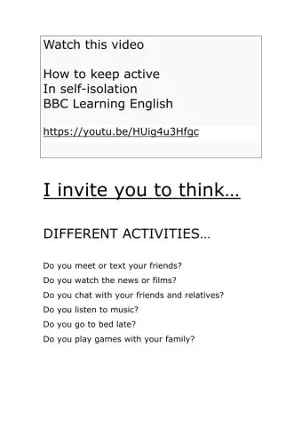 I invite you to think..