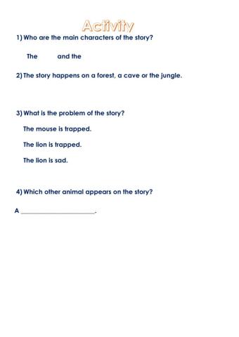 The lion and the mouse