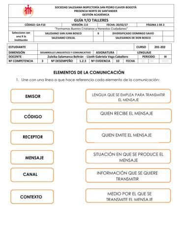 Elementos de la comunicación