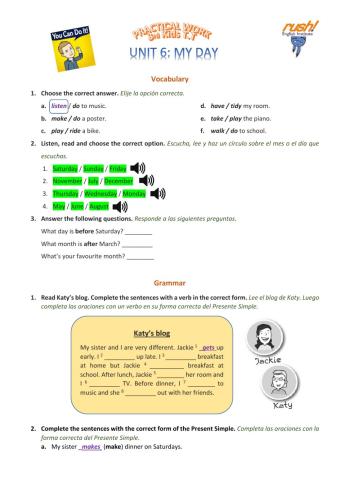 3rd Kids T.T - Practical Work