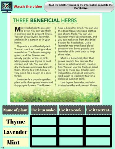 Reading: Common Herbs for your Health