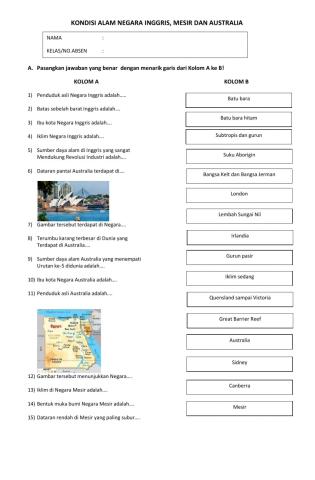 Latihan soal kelas 9