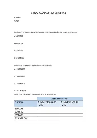 Aproximación números naturales por redondeo