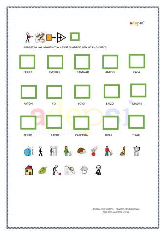 -Arrastra la imagen y colocala encima del texto-