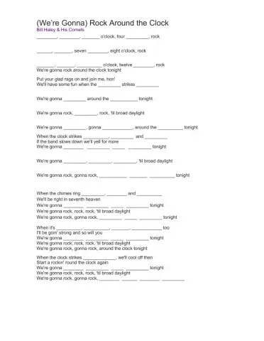 Rock around the clock