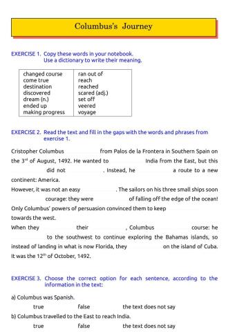 Columbus’s Journey