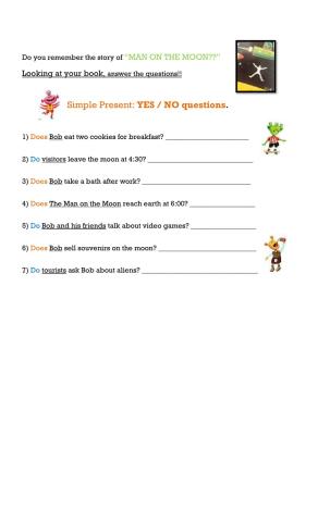 Yes-No qs- MAN ON THE MOON
