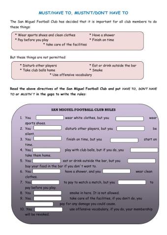 Modals of obligation