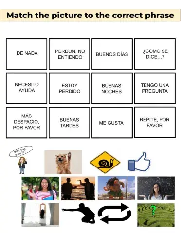 Frases Útiles - matching