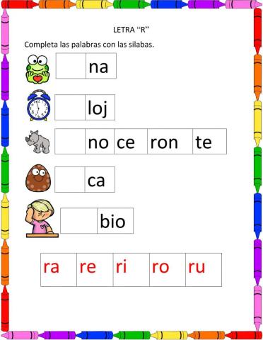 Letra r