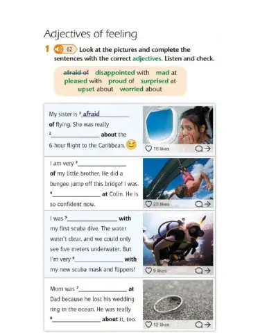 Adjectives of feelings