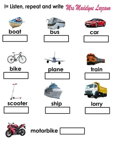 Ways of transportation