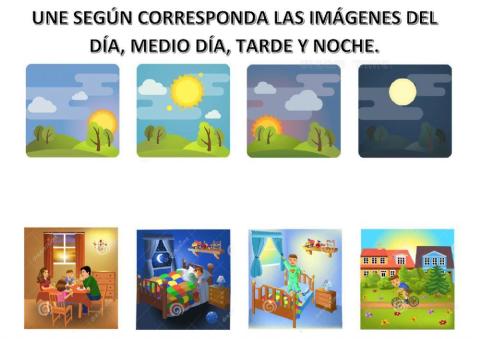 Mañana, tarde y noche.