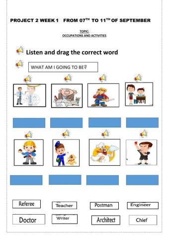 Occupations and activities