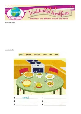 Traditional breakfasts