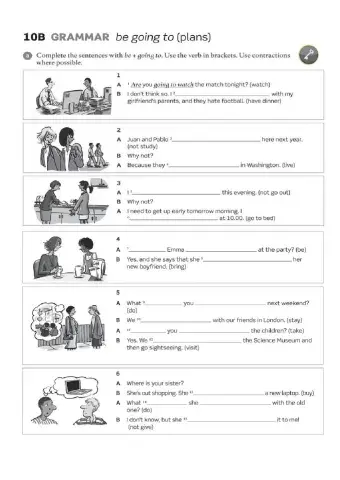 Be going to - Future Plan