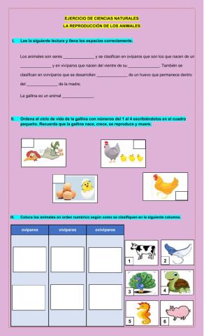 La reproducción de los seres vivos