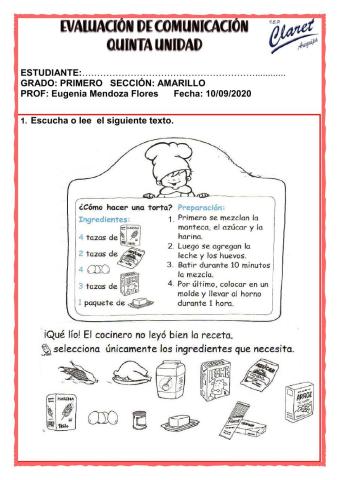 Evaluación de comunicación