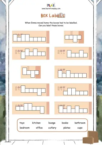 Goodbye House, Hello House - Box Labels