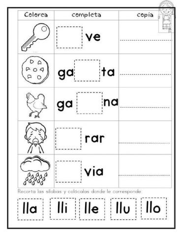 La  familia  lla lle lli llo llu