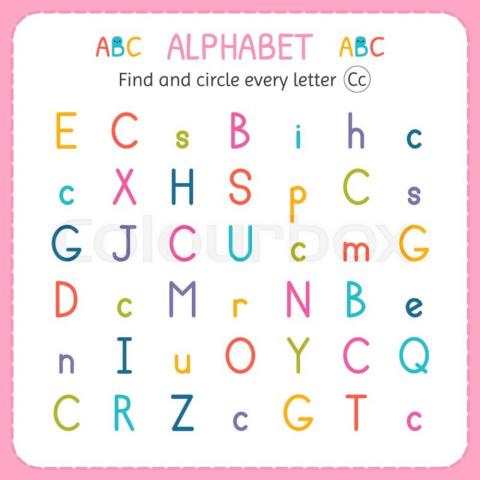 Find letter C,c