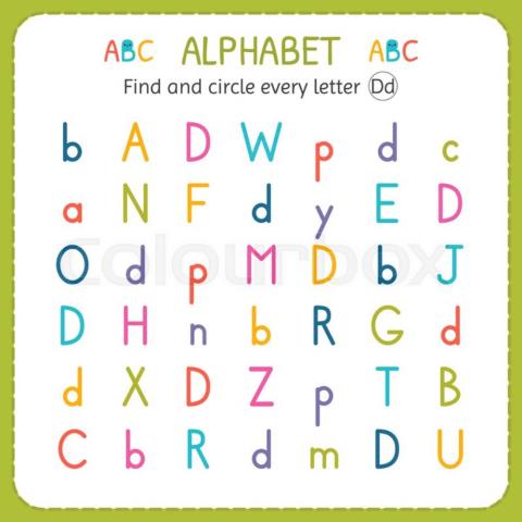 Find letter D,d