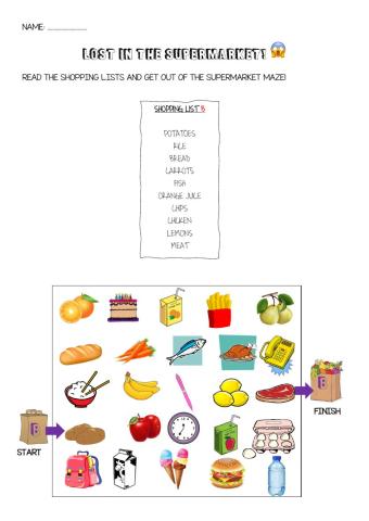 Lost in the supermarket B