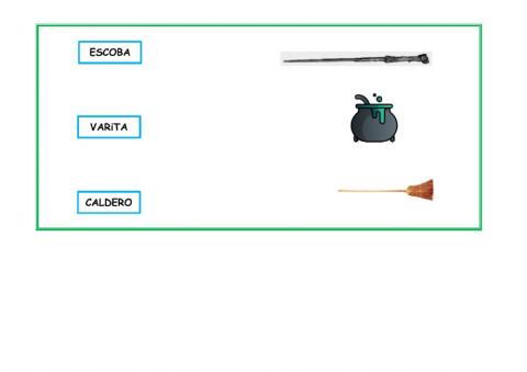 Una bruja y sus objetos