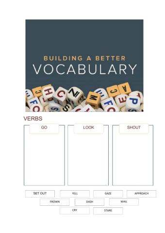 Building up vocabulary