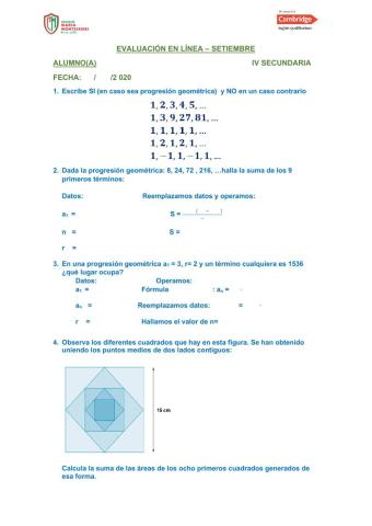 Progresiones Geométricas