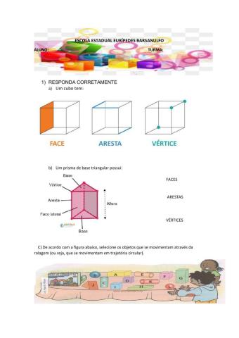 Atividades sólidos geométtricos
