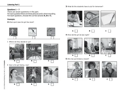 PET LISTENING TEST 1 COMPASS