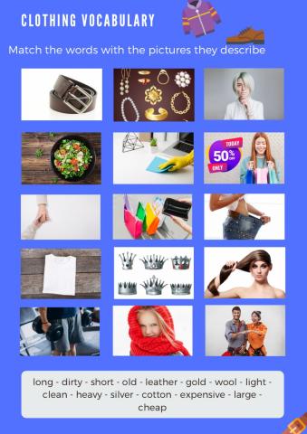 Clothing vocabulary