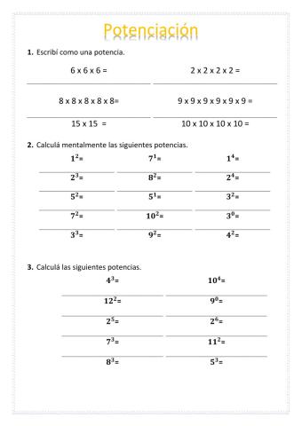 Potenciación 1