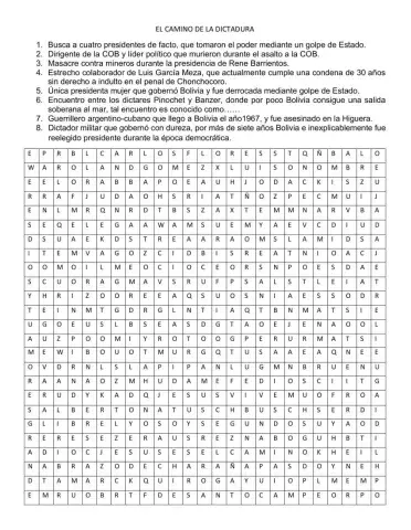 La Dictadura en Bolivia