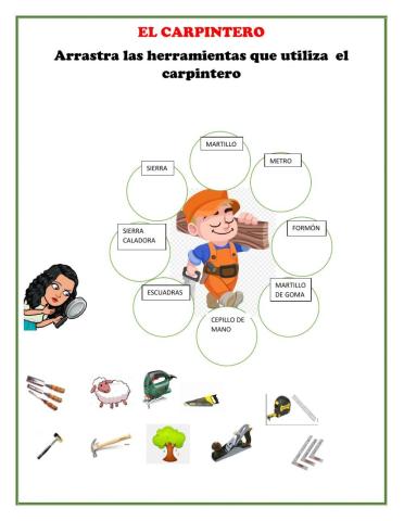 Las herramientas de carpintería