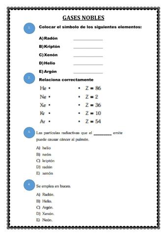 Gases noble
