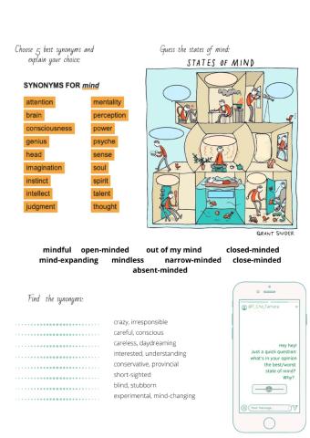 States of mind (Vocab and Speaking)