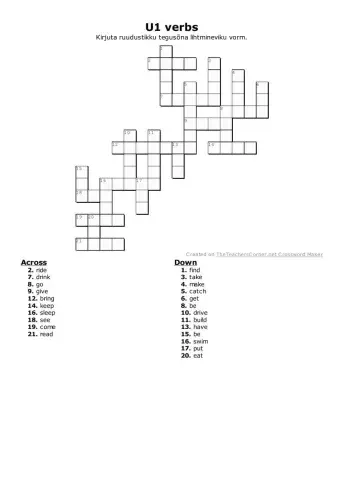 ILE 3. Unit 1 irregular verbs
