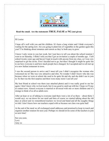 Reading Comprehension Test